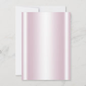 ピンクシルバー キンチェアラ 15歳の誕生日 招待状 (裏面)