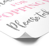 ピンクシルバー コンフェッティ サイン ご来場ありがとうございました (角)