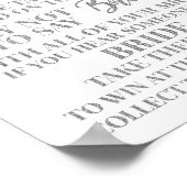 ピンクシルバー コンフェッティ Don't Say ブライド ゲーム サイン (角)