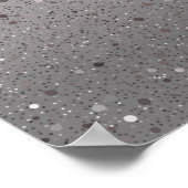 ピンクシルバー スパークリー グリッター ウェディング ウェルカム サイン (角)