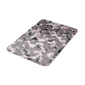 ピンクシルバー&ブラック美しいスピルグラムグロスガーリー バスマット (アングル)