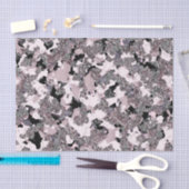 ピンクシルバー&ブラック美しいスピルグラムグロスガーリー 薄葉紙 (クラフト)