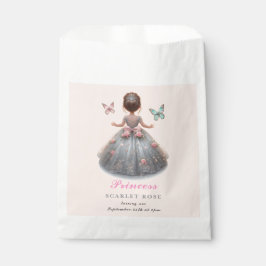 ピンクシルバー プリンセスドレス おとぎ話 誕生日パーティー フェイバーバッグ