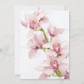 ピンクシンビジウムオーキッドファースト招待状 招待状 (裏面)