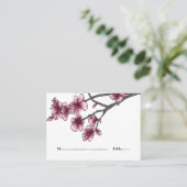 ピンクシンプルさくらんぼ座席表 プレイスカード (スタンド正面)