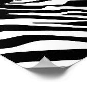 ピンクシンプルの唇を持つシブパーソナライズされたラ ポスター (角)