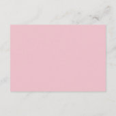 ピンクシンプルの弓フラット座席表 (裏面)