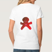 ピンクシンプルの紫のスパークルお名前を追加let tシャツ (裏面)