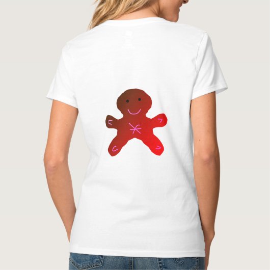 ピンクシンプルの紫のスパークルお名前を追加let tシャツ (裏面)