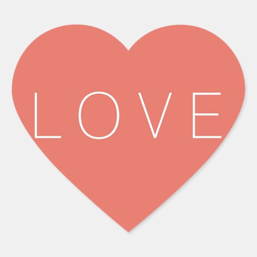 ピンクシンプルの輪を愛する ハートシール (正面)