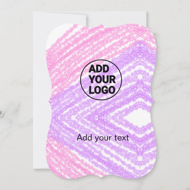 ピンクシンプルグリッターテクスチャー輝きを追加ロゴ文字 (正面)