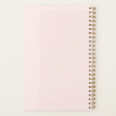 ピンクシンプルスクリモダンプトラグジュアリープロフェッショナル プランナー手帳 (裏面)