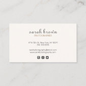 ピンクシンプルピエレガントーチマーブルシームレス 名刺 (裏面)