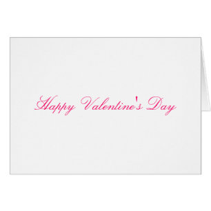 ピンクシンプルフォント白バレンタインデー