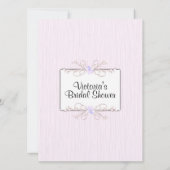 ピンクシンプルブライダルシャワー招待 招待状 (裏面)