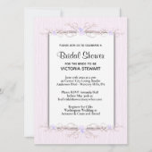 ピンクシンプルブライダルシャワー招待 招待状 (正面)