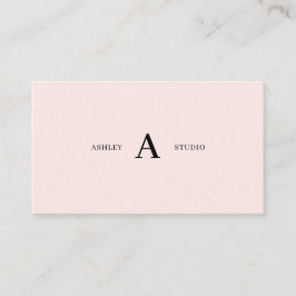 ピンクシンプルプロフェッショナルミニマル名刺 名刺
