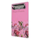 ピンクシンプルプロフェッショナル書道マグノリアス ミニクリップボード (アングル2)