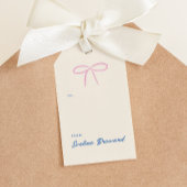 ピンクシンプルボー空白のギフトラベル ギフトタグ