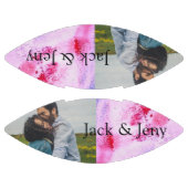 ピンクシンプルミニマルブルーのwatercoloradd name photo アメリカンフットボール (パネル)