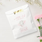 ピンクシンプルモダンの小さなシェフベビーシャワー フェイバーバッグ (封をした状態)