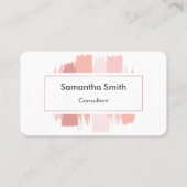 ピンクシンプルモダン色 名刺 (裏面)