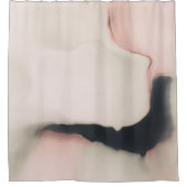 ピンクシンプル抽象芸術の渦 シャワーカーテン (正面)