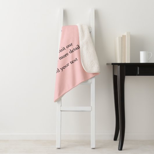 ピンクシンプル文字赤ちゃんシャワーq rコード追加の名前thr シェルパブランケット (インサイチュ)