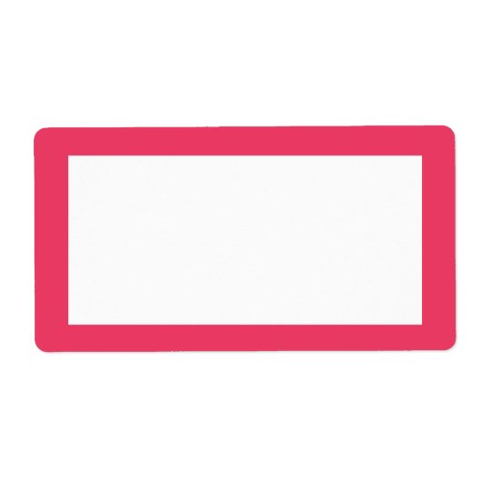 ピンクシンプル色 ラベル (正面)