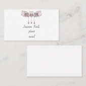 ピンクシンプル色 名刺 (正面/裏面)