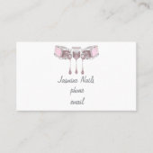 ピンクシンプル色 名刺 (正面)