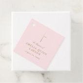 ピンクシンプル金ゴールドエレガントクロスバプテスマ《キリスト教》洗礼式や命名式 フェイバータグ (インサイチュ)