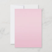 ピンクシークイン金ゴールドボウ日付結婚を保存 セーブザデート (裏面)