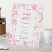 ピンクシーシェルベビーアドバイステーブル記号 台座サイン (インサイチュ)