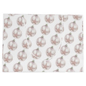 ピンクシースターオーナメントパターン抱き枕 ラージペーパーバッグ (裏面)