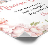 ピンクシーズオフザマーケットブライダルシャワーミモザバー ポスター (角)