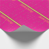 ピンクシーズグリーティングラッピング紙 ラッピングペーパー (角)