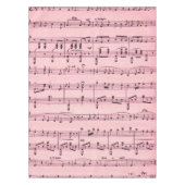 ピンクシートミュージック テーブルクロス (正面)