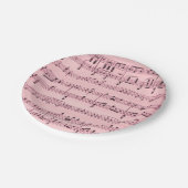 ピンクシート音楽 ペーパープレート (アングル)