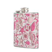 ピンクシーパターン フラスク (左)