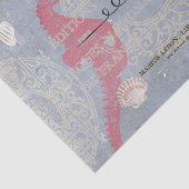 ピンクシーホースシーシェルブルーフランスのデクページアイディア 薄葉紙 (詳細)