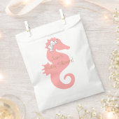 ピンクシーホース赤ちゃんシャワーバッグ フェイバーバッグ (クリップ留めされた状態)