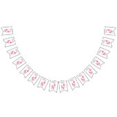 ピンクシール海の下の誕生日 バンティングフラッグ (全)