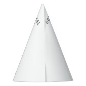 ピンクシール海の下の誕生日 パーティーハット (裏面)