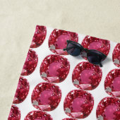 ピンクジェムストーン ビーチタオル (インサイチュ)