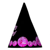 ピンクジェムパーティー帽子 パーティーハット (右)