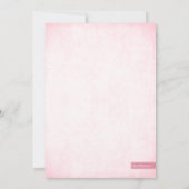 ピンクジェム&グリッターベビーシャワー 招待状 (裏面)