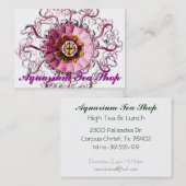 ピンクジェリーエルンストヘッケルフラワーピンク 名刺 (正面/裏面)