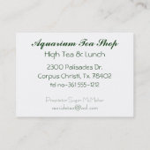 ピンクジェリーエルンストヘッケルフラワーピンク 名刺 (裏面)