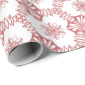 ピンクジオメトリフローラ ラッピングペーパー (ロールコーナー)